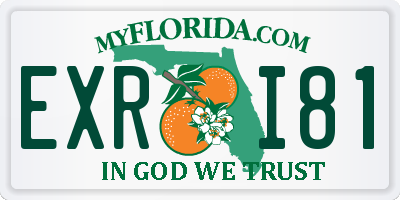 FL license plate EXRI81