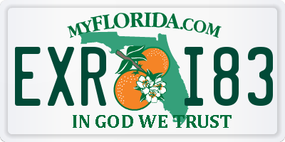 FL license plate EXRI83
