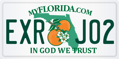FL license plate EXRJ02
