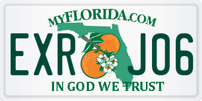 FL license plate EXRJ06