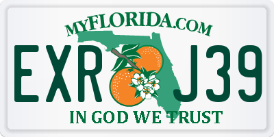 FL license plate EXRJ39