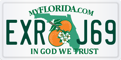 FL license plate EXRJ69