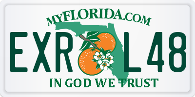 FL license plate EXRL48