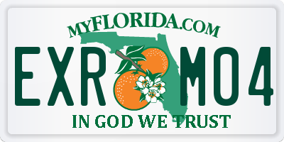 FL license plate EXRM04