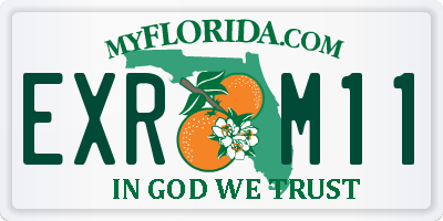 FL license plate EXRM11