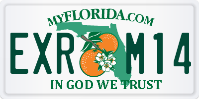 FL license plate EXRM14
