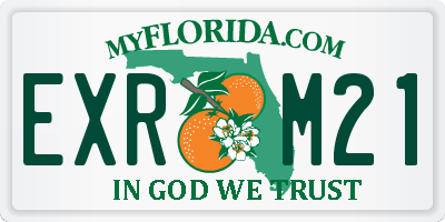FL license plate EXRM21