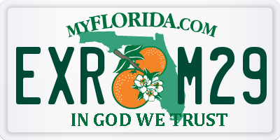 FL license plate EXRM29