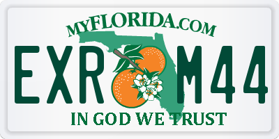 FL license plate EXRM44