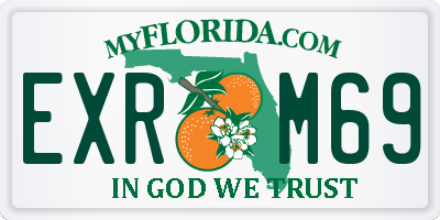FL license plate EXRM69