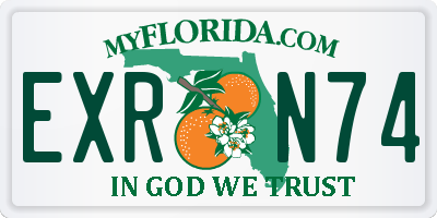 FL license plate EXRN74