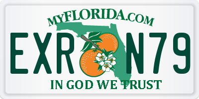 FL license plate EXRN79