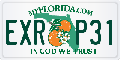 FL license plate EXRP31
