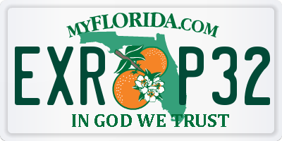 FL license plate EXRP32