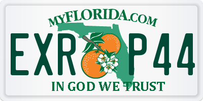 FL license plate EXRP44