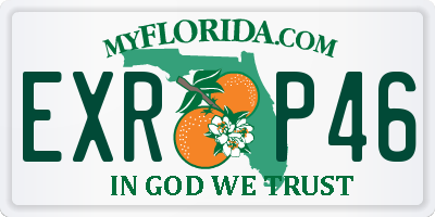 FL license plate EXRP46