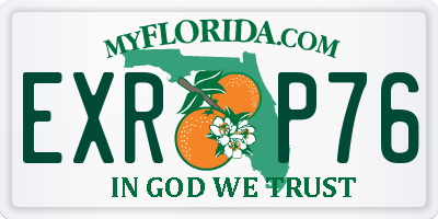 FL license plate EXRP76