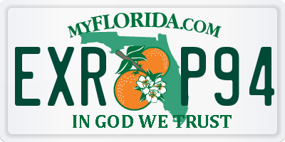 FL license plate EXRP94