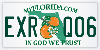 FL license plate EXRQ06