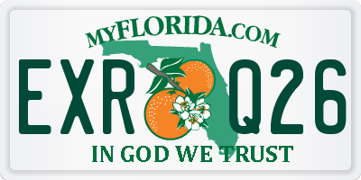 FL license plate EXRQ26