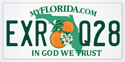 FL license plate EXRQ28
