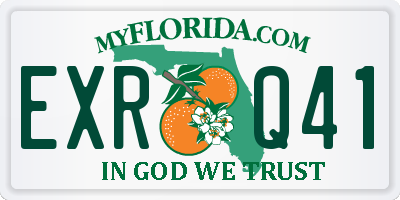 FL license plate EXRQ41