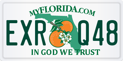 FL license plate EXRQ48