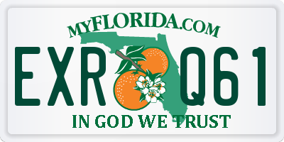 FL license plate EXRQ61