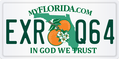 FL license plate EXRQ64