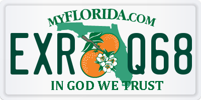 FL license plate EXRQ68
