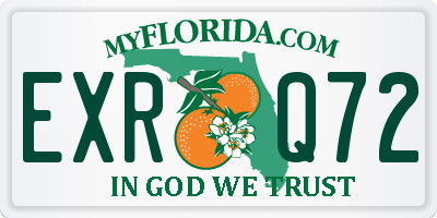 FL license plate EXRQ72