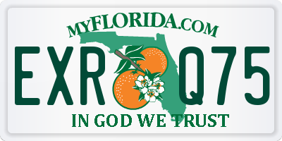 FL license plate EXRQ75