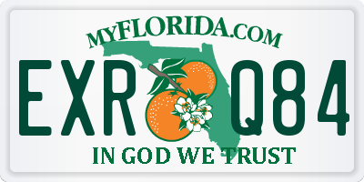 FL license plate EXRQ84