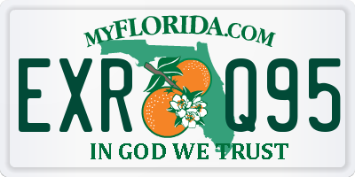 FL license plate EXRQ95