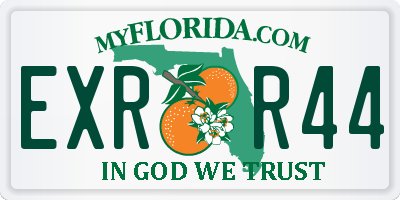 FL license plate EXRR44
