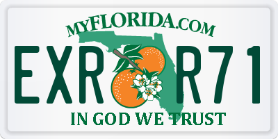 FL license plate EXRR71