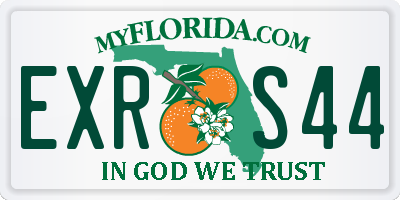 FL license plate EXRS44