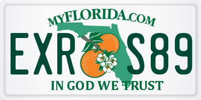 FL license plate EXRS89