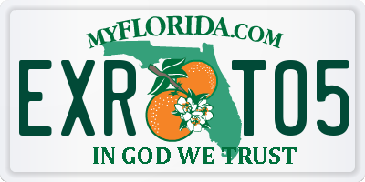 FL license plate EXRT05