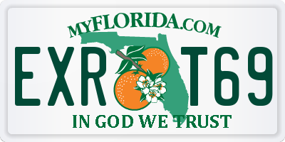 FL license plate EXRT69