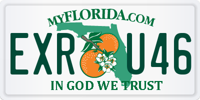 FL license plate EXRU46