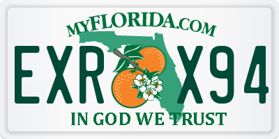 FL license plate EXRX94