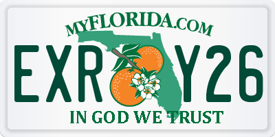 FL license plate EXRY26