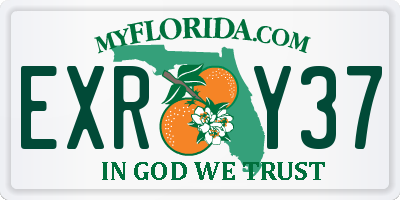 FL license plate EXRY37