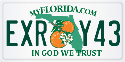 FL license plate EXRY43