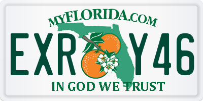 FL license plate EXRY46
