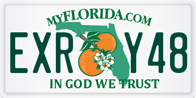 FL license plate EXRY48