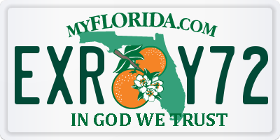 FL license plate EXRY72