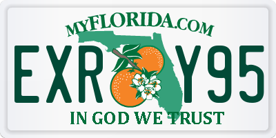 FL license plate EXRY95