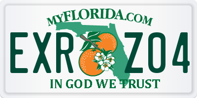 FL license plate EXRZ04